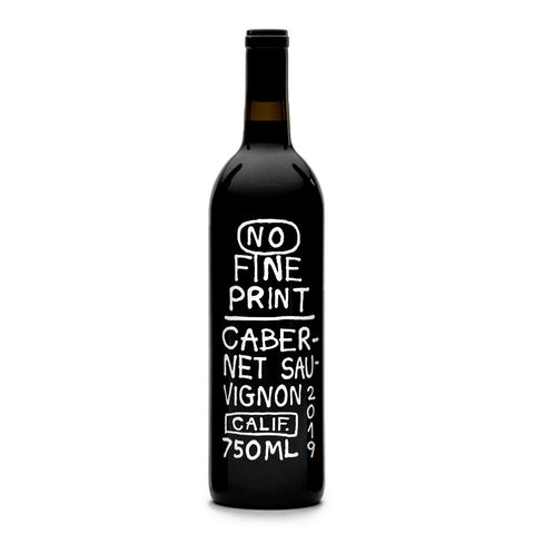 No Fine Print Cabernet Wine